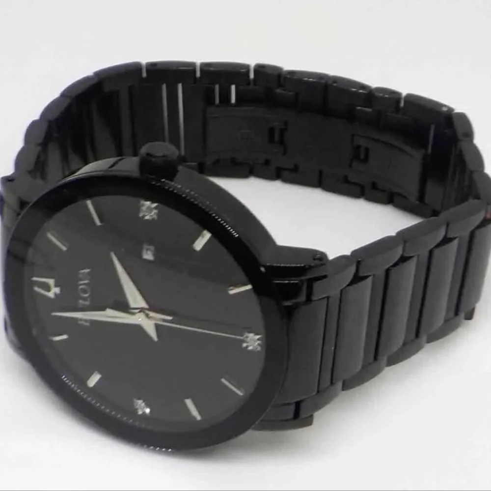***SOLD*** Bulova Modern Diamond Black Dial Men's Watch - Picture 4 of 11